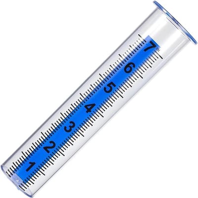Regenmeter Buis - Neerslagmeter Tuin - Tuinieren Buiten - Afneembaar Ontwerp - 4.4 x 21.5 cm