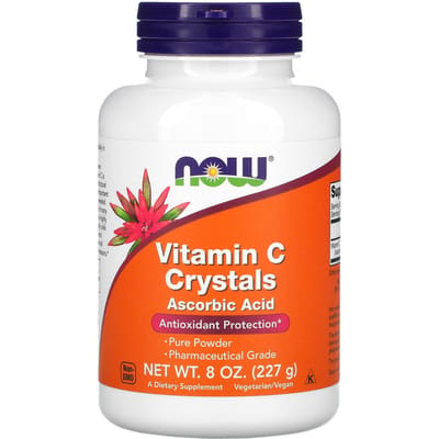 Now Foods Vitamin C Crystals (227g) Unflavoured - Vitaminen, mineralen & gezondheid - Vitaminen
