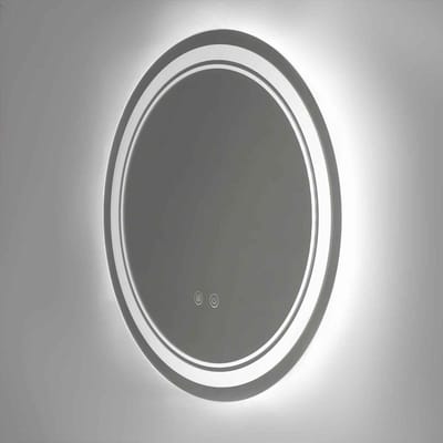 Casa Living Badkamerspiegel - Make-Up Spiegel - Ronde Spiegel - Anti Condens - Met LED - Modern Design - Touch Bediening - 50CM