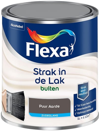 Flexa - Strak In De Lak Buitenlak Zijdeglans - Puur Aarde - Mengverf - 1 L