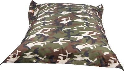 Whoober rechthoek zitzak St. Tropez M outdoor camouflage - Wasbaar - Voor binnen en buiten