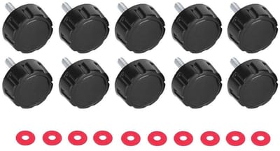 Dailygoods- Visgreep Schroeven 10 Stuks - Schroefdophoezen - Afdichtingen - Duurzaam - Corrosiebestendig - Hoogwaardig Materiaal - Visrol