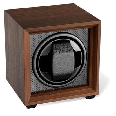 Horloge Opwinder – Watchwinder Voor 1 Horloge - Horloge Winder Geluidsloos – Horloge Box – Zwart Horloge Doos – Horlogewinder – Bruin