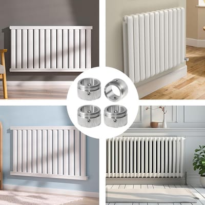 4x Adapterset voor Radiatorknop M30 x 1,5 - Geschikt voor RA/Rav/Ravl Ventielen