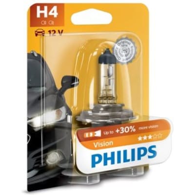 Lamp Halogeen PHILIPS H4 Vision Moto 12V, 60/55W