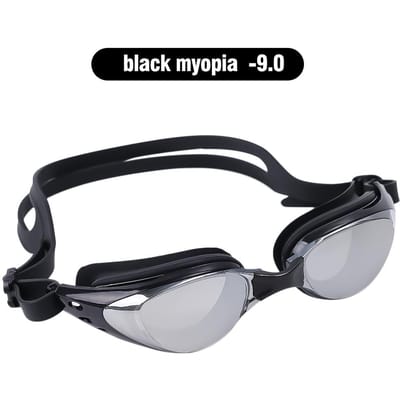 -10-90 Lunettes de natation myopie Lunettes de natation anti-buée UV professionnelles myopie Hommes et Femmes Lunettes de natation silicone Active