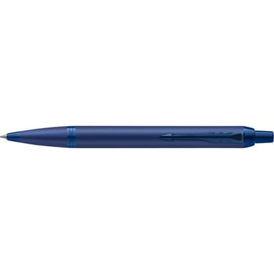 Parker IM Monochrome balpen | blauwe inkt | blauwe afwerking en details | medium punt | Geschenkdoos