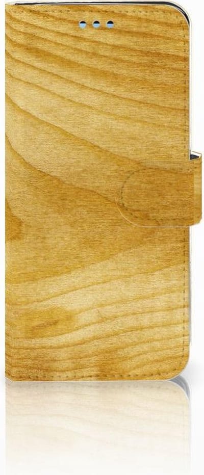 Samsung Galaxy S9 Book Style Case Licht Hout