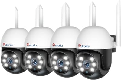 Beveiligingscamera Set - Outdoor Camera - Huis Bewaken - Automatische Tracking - 4 Stuks - Wit