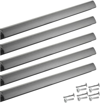 SOTECH 5 greeplijsten Blackline ELEGANCE aluminium BA 320 mm zwart mat geëloxeerd L: 340 mm Kastdeurgreep dekt oude boorgaten af