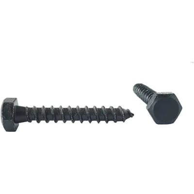 Sencys Houtdraadbout Zwart Zeskantkop - 8x50mm - 5 Stuks
