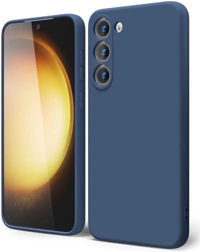 Hoesje met Camera Bescherming Geschikt voor Samsung Galaxy S23 Plus | Back Cover | Dun | Flexibel TPU | Donkerblauw