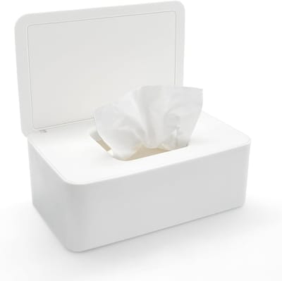 Tissue Box voor Cosmetische Handdoeken, Waterdichte en Stofdichte Dispenser voor Woonkamer, Badkamer en Auto (Set van 1)