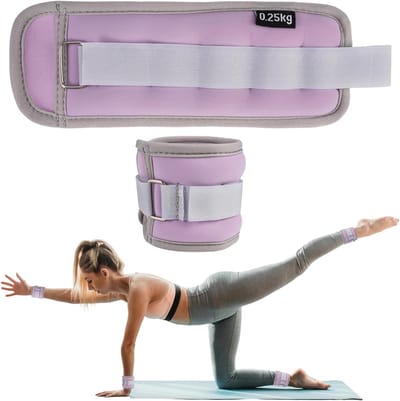 Thijox - Gewichtsmanchetten voor Polsen en Enkels - 0,25 kg - Ideaal voor Fitness, Hardlopen, Gymnastiek - Duurzaam en Comfortabel - Set van 2 - Verst
