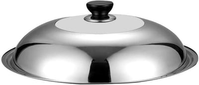 Koekenpan Deksel - Glazen Deksel - Koken - Hittebestendig Glas - 30 cm - Zilver