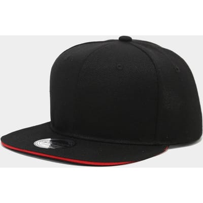 1 Stuk Platte Rand Snapback Pet Mode Hip Hop Baseballpet Unisex Outdoor Trucker Petten Trendy Vrijetijd Zon Hoeden Gorras Adjustable black