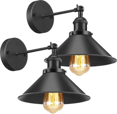 Antieke Verstelbare Wandkandelaar - 2 Pack - Industrieel Design voor Binnen