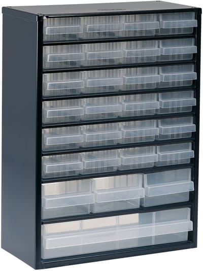Raaco Metalen Ladekast - 28 lades - 150 x 306 x 417 mm