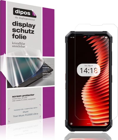 dipos – 4x Beschermfolie geschikt voor iHunt Titan Music P22000 Ultra | Krasbestendige & heldere Screenprotector Ultra-Thin