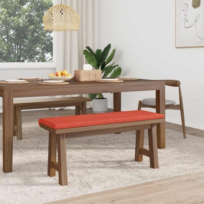 vidaXL - Bankkussen - corduroy - Rood - Oranje - Diepte - 35 - cm