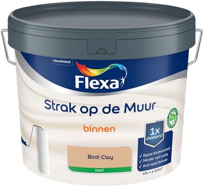 Flexa - Strak Op De Muur Binnen Mat - Binti Clay - Mengverf - 10 L