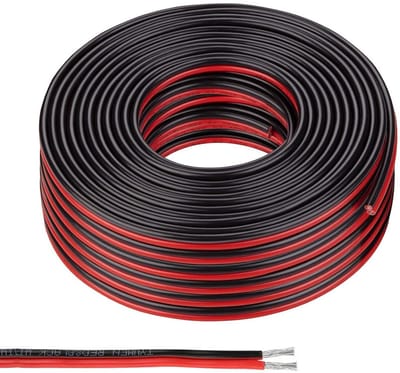 Elektrische Draad Snoer 2-aderig 30 Meter 22AWG PVC Siliconenkabel Voor Verlichting en Elektronica