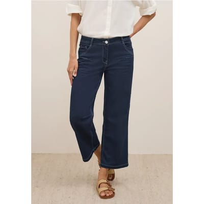 7/8 Uitgerolde Wide Legs jeans