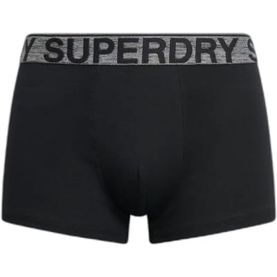 Superdry BOXER TRIPLE PACK Heren Onderbroek - Raven Black Marl