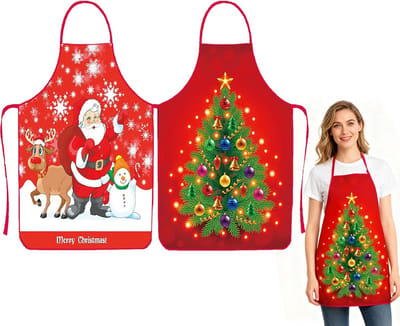 Kerstschorten - Kookschorten - Keuken Gebruik - Grappige Motieven - 2 stuks - Cartoon