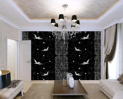 Modern Pattern Birds Photo Wallcovering