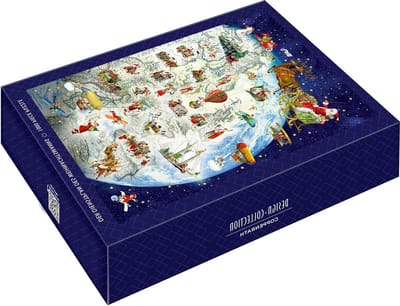 Legpuzzel Kerstmis - Kerstpuzzel Puzzelspel - Ontspanning Creëren - Klassiek Thema - 1000 stuks - Yellow