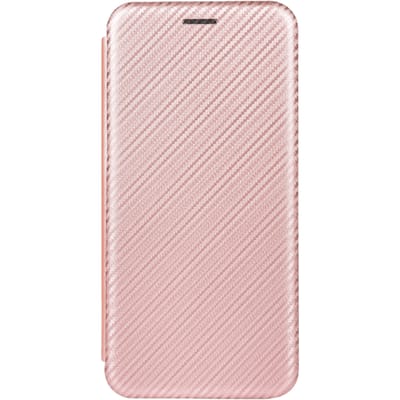 Comfycase Samsung Galaxy A21s Carbon Shell Flip Case Hoesje  Roségoud
