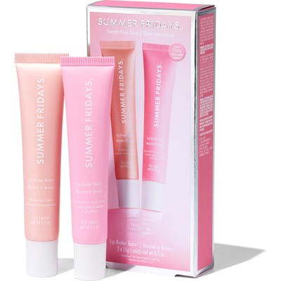 Summer Fridays Sweet Pink Duo - Lippenbalsem Set - Hydraterend & Glanzend - Met Shea Butter & Murumuru Boter - 2 stuks
