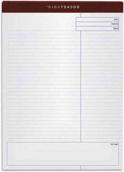 Project Planning Pad - Notitieblok Planning - Projecten Organiseren - Geperforeerde Pagina's - 8 1/2 x 11 3/4 Inch - Wit