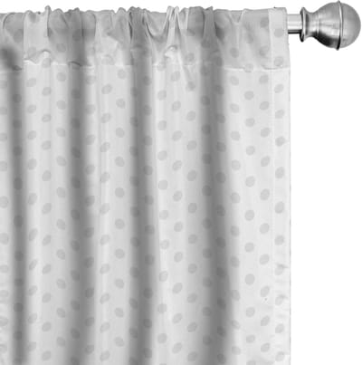ABAKUHAUS Gordijnen – 2-delige set 75x175 cm – Microvezel – Lichtgrijs