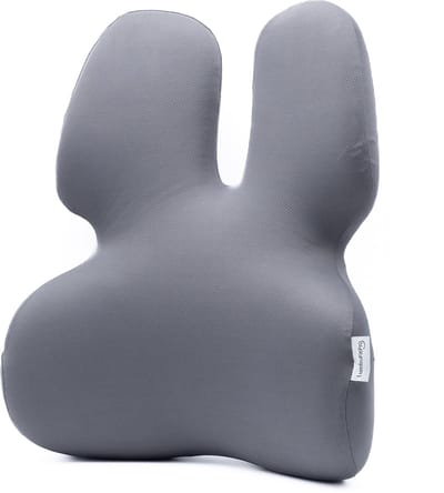 LumboFitPro Lendenkussen – Ergonomisch Rugkussen & Lendensteun voor Onderrug – Memory Foam – Bureaustoel & Autostoel – Antraciet