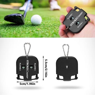 New Age Devi - Golf scoreteller - 2 spelers - Slagenteller - Handteller - Golftrainingsmateriaal - Golfaccesoires - Handige scoreteller voor golf - Golfscoreteller voor 2 spelers