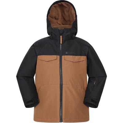 Mountain Warehouse Kinder Titan Waterdichte Gevoerde Skijack (Zwart)