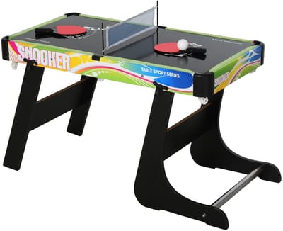 Bruinsma INEX Multi Game Tafel - 4 in 1 Multispeeltafel – Tafelvoetbal - Airhockey - Biljart - Tafeltennis – Speeltafel - 84Lx43.5Bx64H CM