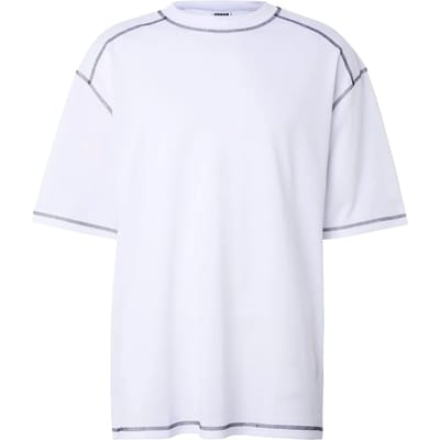 Urban Classics - Oversized Closehole Mesh Heren Tshirt - S - Wit