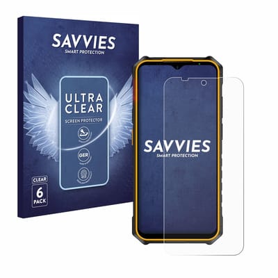 Savvies - Screenprotector voor Ulefone Armor X13 - Folie Beschermfolie transparant 6 Stuks