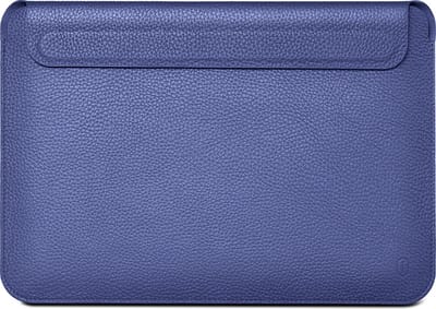 Laptoptas 14.2 Inch - Leren Laptophoes - Sleeve Alle Merken - Tas Alle Laptops Tot 14.2 Inch - Genuine Leather - Laptopsleeve - Waterafstotend - Zakelijke Laptoptas - Blauw