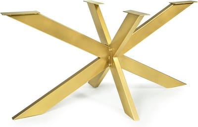 Tafelframe spinnenpoot - Metalen tafelonderstel - Eettafel creëren - Industriële stijl - 98x40x43cm - Goud