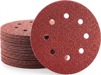 Dailygoods- Schuurschijven 115 mm - 30 Stuks - Korrel 60 - Schuurpapier - Voor Excentrische Schuurmachines - Hoogwaardig Aluminiumoxide