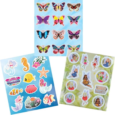 Sticker vellen 3 stuks “Fantasy”