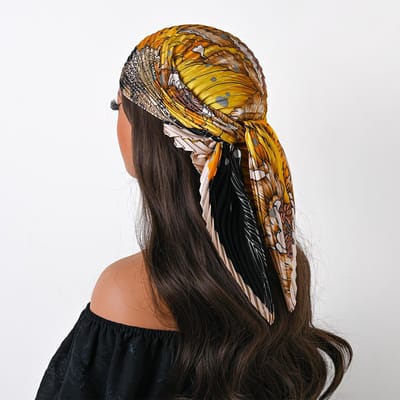 Vier Jaargetijden 70cm Zijden Geplooide Sjaal Luipaardprint Kleine Sjaals Vierkante Sjaal Satine Neckerchief Decoratieve Hoofddoek Bandana black