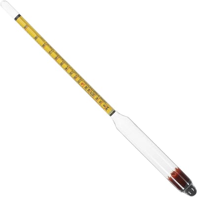 Alcoholmeter voor Wijn en Bier - Hydrometer voor Nauwkeurige Alcoholmeting, Wijn Tester en Wort Supplies, Ideaal voor Thuisbrouwers en Wijnliefhebbers