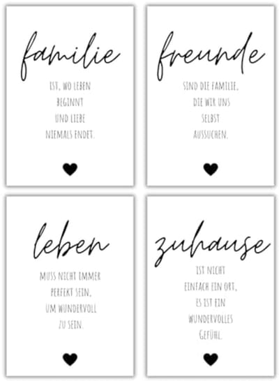 Posterset Zwart-Wit - Fotoset Woonkamer - Muur Decoratie - Stijlvolle Combinatie - A4 of A3 - Zwart-Wit