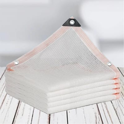 KZQ Schaduwnet - Schaduwdoek - Zonwerend net - Schaduwnet voor buiten - 2 x 4 meter - Schaduwpercentage 50-60% - Lichtgewicht en ademend - Geschikt voor kippenhokken, kassen en groenteteelt - Wit