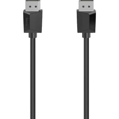Hama 00200696 DisplayPort-kabel DisplayPort Aansluitkabel DisplayPort-stekker, DisplayPort-stekker 1.50 m Zwart 4K UHD